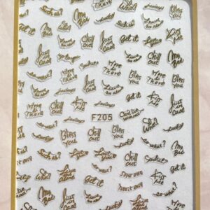 Nail Sticker F-205