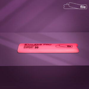 Slanted plastic nail file, short (base) Staleks Pro Expert 50 (76mm)