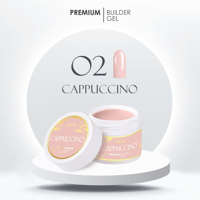 PREMIUM builder gel CAPPUCCINO 02 15ml (TPO FREE)