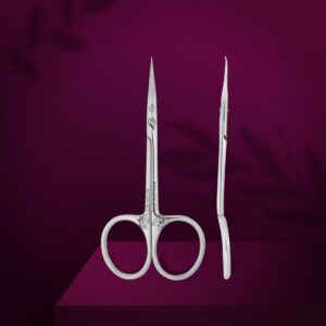 Professional cuticle scissors with hook Exclusive 21 Type 1 (Magnolia)