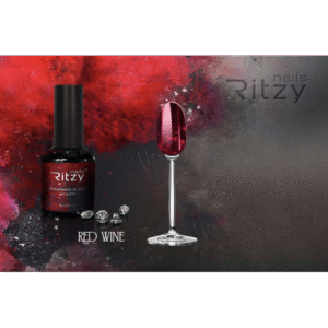 BOHEMIAN Glass gel polish RED WINE (top free)