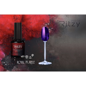 BOHEMIAN Glass gel polish ROYAL PURPLE (top free)