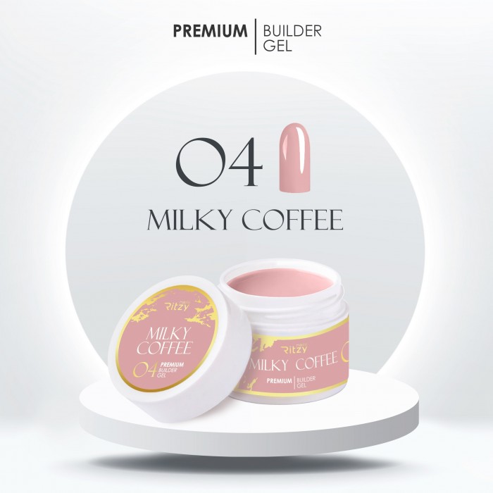 PREMIUM builder gel MILKY COFFEE 04 45ml (tpo free)