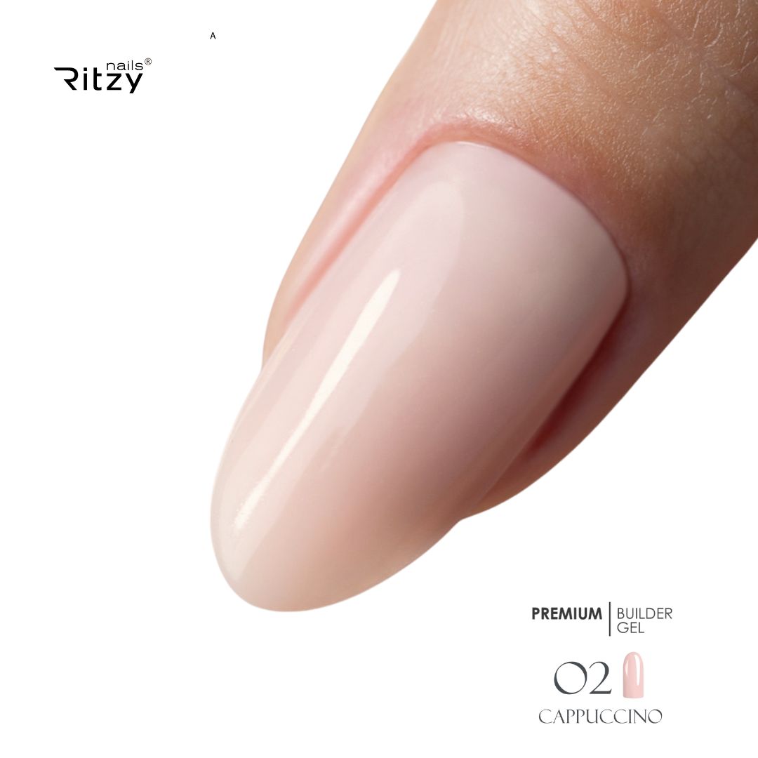 PREMIUM builder gel CAPPUCCINO 02 45ml(tpo free) - Image 2