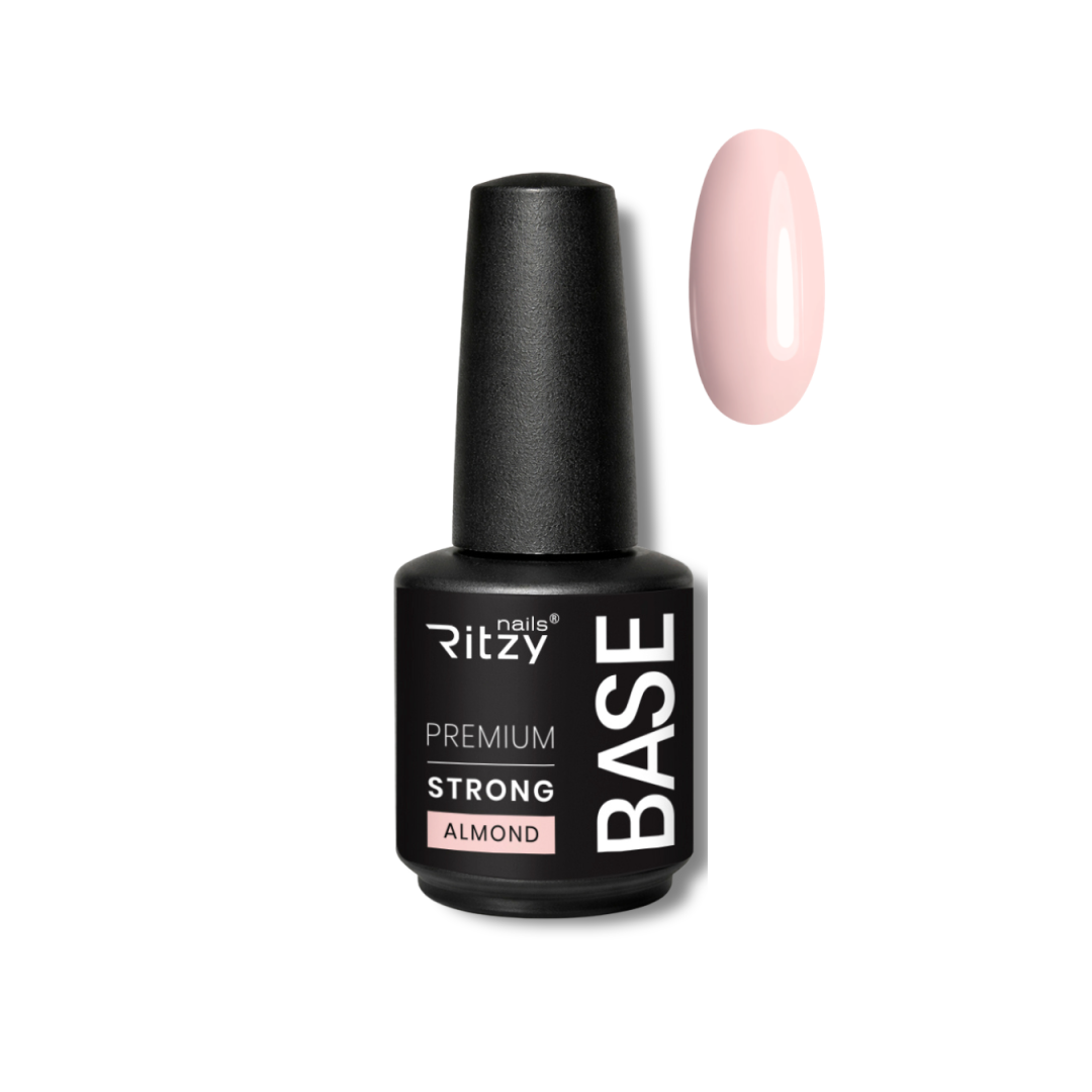 NEW! PREMIUM STRONG Rubber Base ALMOND 15ml - Image 2