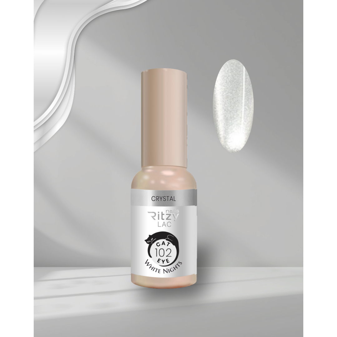 WHITE Cat eye 102 CRYSTAL WHITE NIGHTS